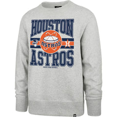 Houston Astros Letters Headline Pullover Sweatshirt Gray