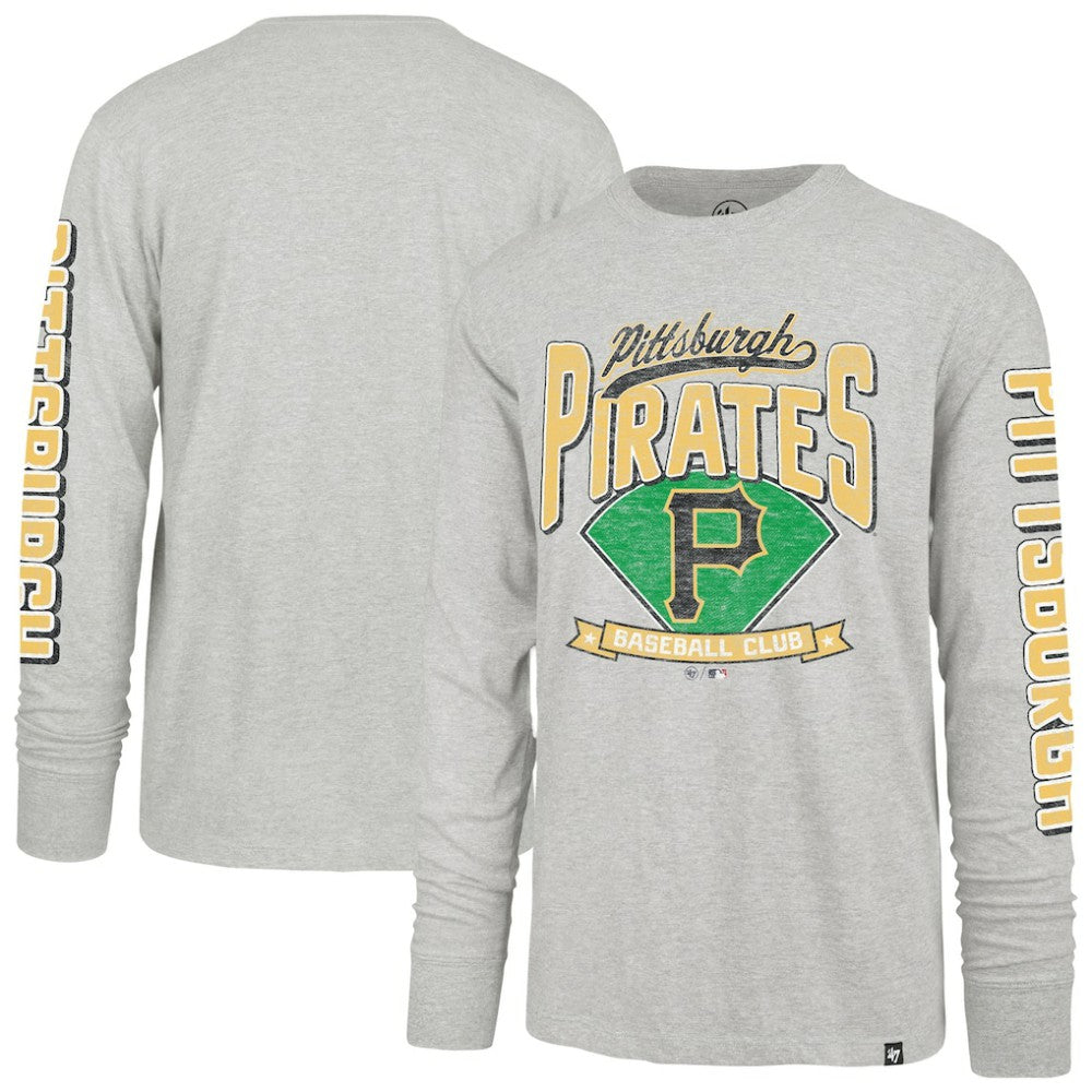 Pittsburgh Pirates Fair Ball Franklin Long Sleeve T-Shirt Gray