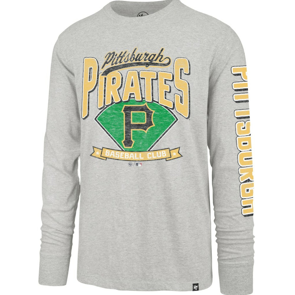 Pittsburgh Pirates Fair Ball Franklin Long Sleeve T-Shirt Gray