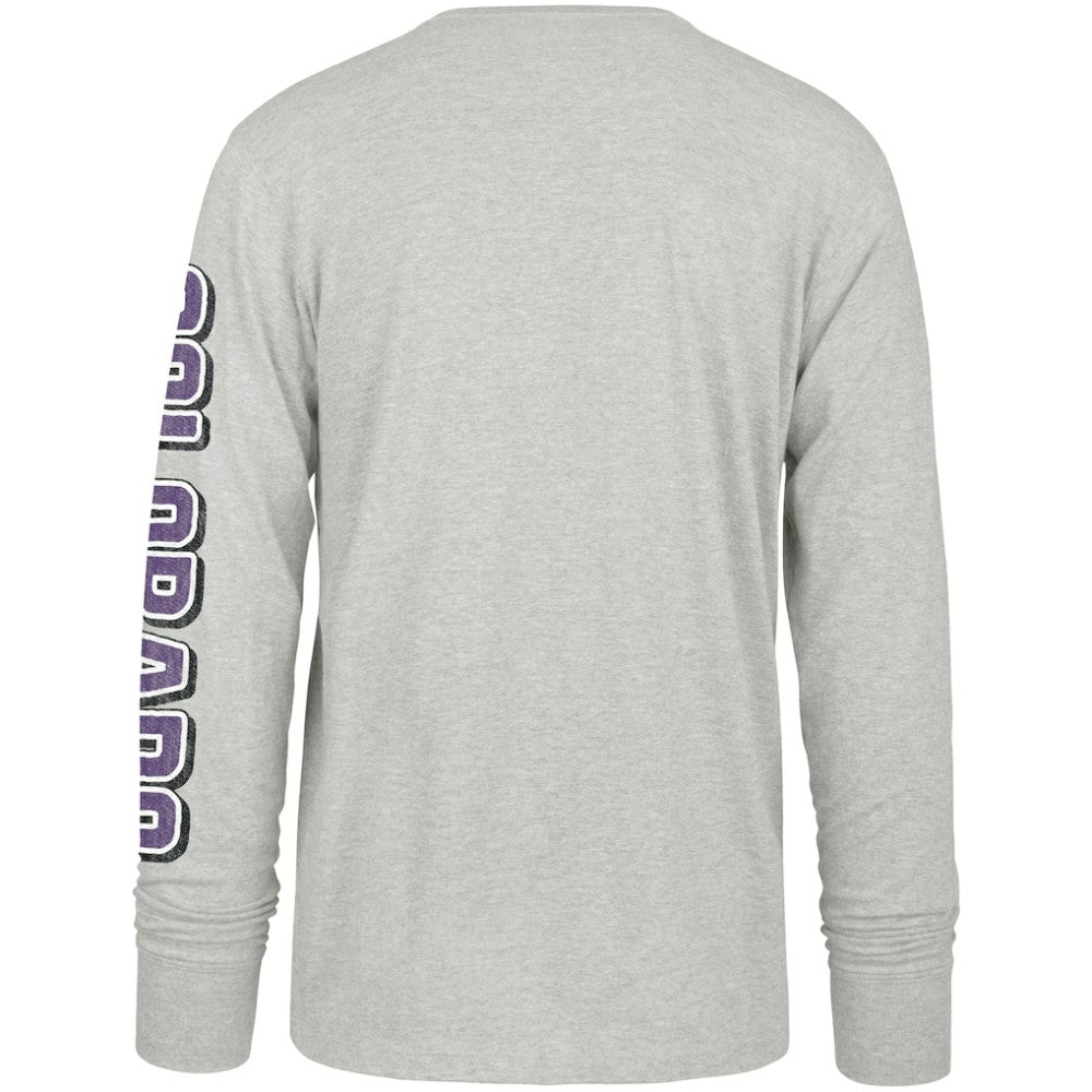 Colorado Rockies Fair Ball Franklin Long Sleeve T-Shirt Gray