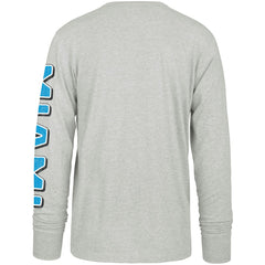 Miami Marlins Fair Ball Franklin Long Sleeve T-Shirt Gray