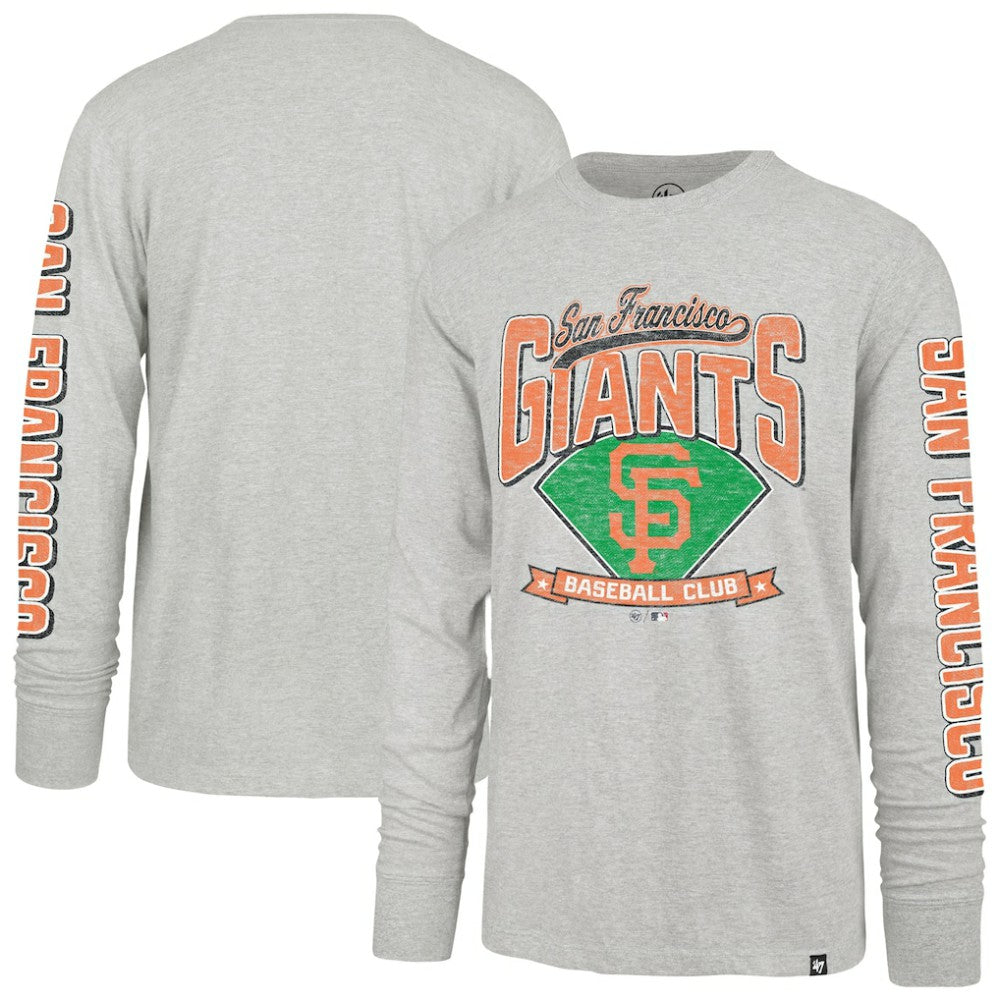 San Francisco Giants Fair Ball Franklin Long Sleeve T-Shirt Gray