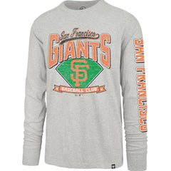 San Francisco Giants Fair Ball Franklin Long Sleeve T-Shirt Gray
