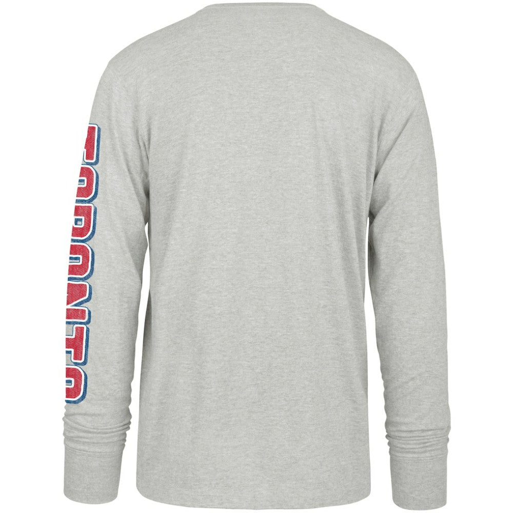 Toronto Blue Jays Fair Ball Franklin Long Sleeve T-Shirt Gray