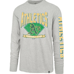 Athletics Fair Ball Franklin Long Sleeve T-Shirt Gray