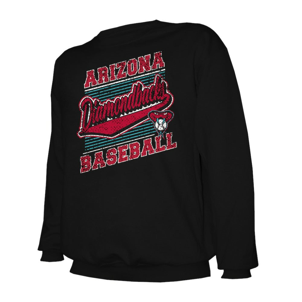 Arizona Diamondbacks Stitches Lightweight Crew Sweatshirt Black