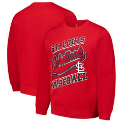 St. Louis Cardinals Stitches Lightweight Crew Sweatshirt Red