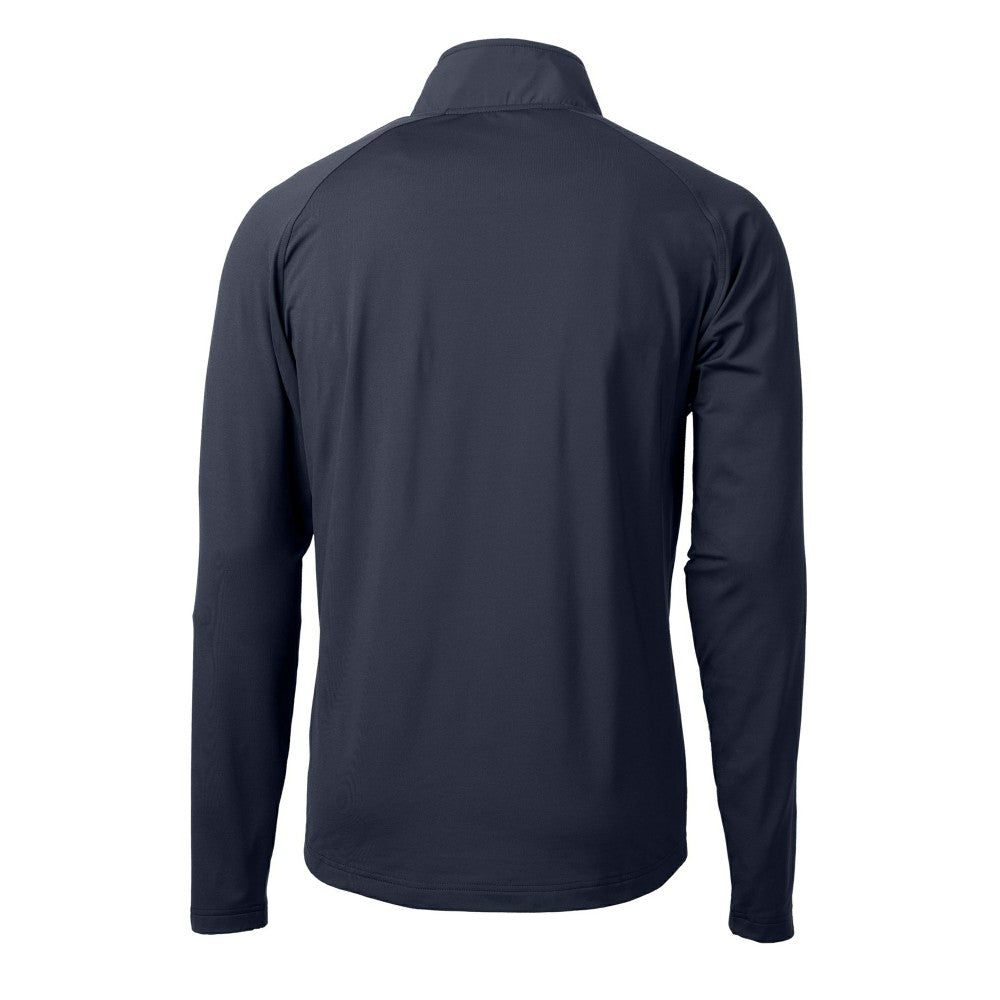 Kansas City Royals Cutter & Buck Adapt Eco Knit Hybrid Recycled Quarter-Zip Pullover Top Navy