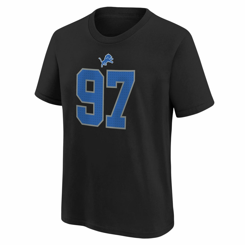 Aidan Hutchinson Detroit Lions Player Name & Number T-Shirt - Black discount