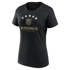 Vegas Golden Knights Logo Athletic Women's Unrivaled T-Shirt - Black T-shirts