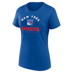 New York Rangers Logo Athletic Women's Unrivaled T-Shirt - Blue T-shirts