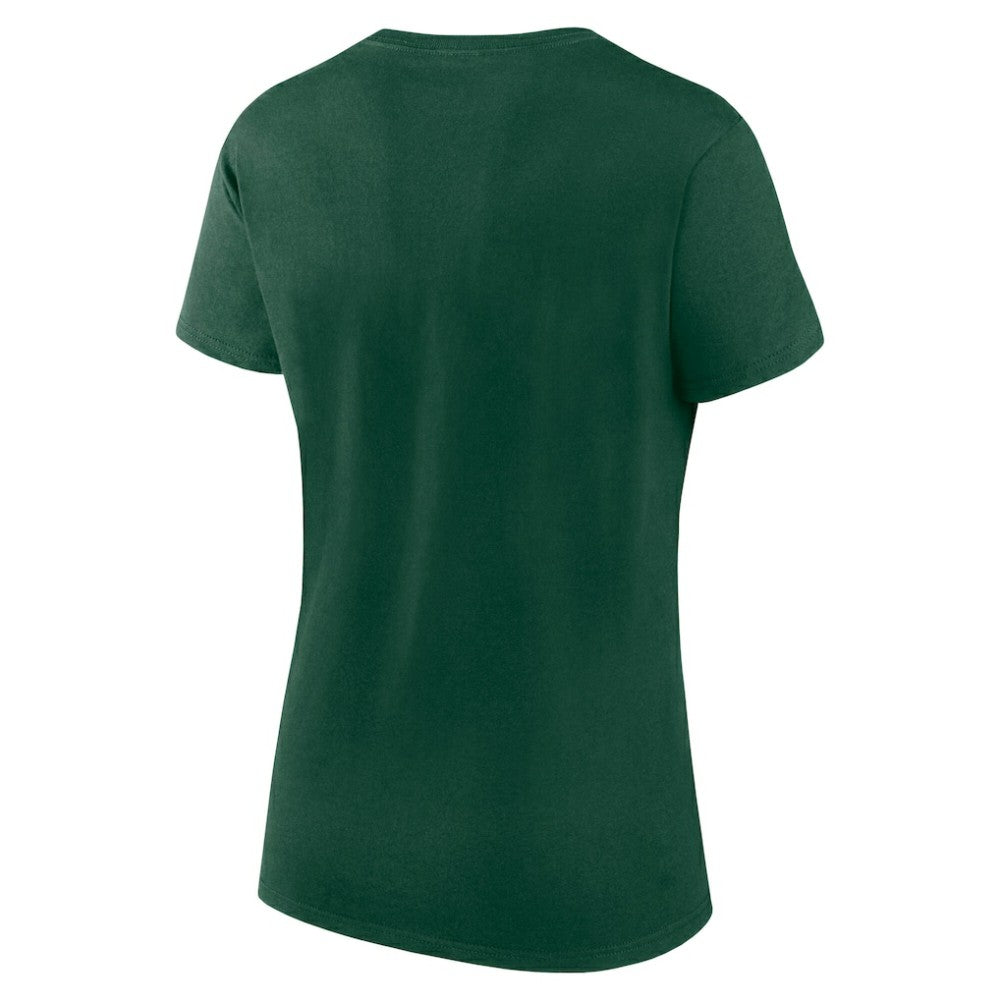 Minnesota Wild Logo Athletic Women's Unrivaled T-Shirt - Green T-shirts