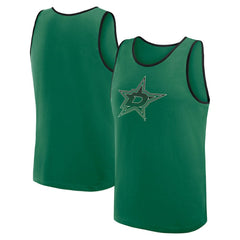 Dallas Stars Logo Athletic Unmatched Success Tank Top - Kelly Green Tank Top