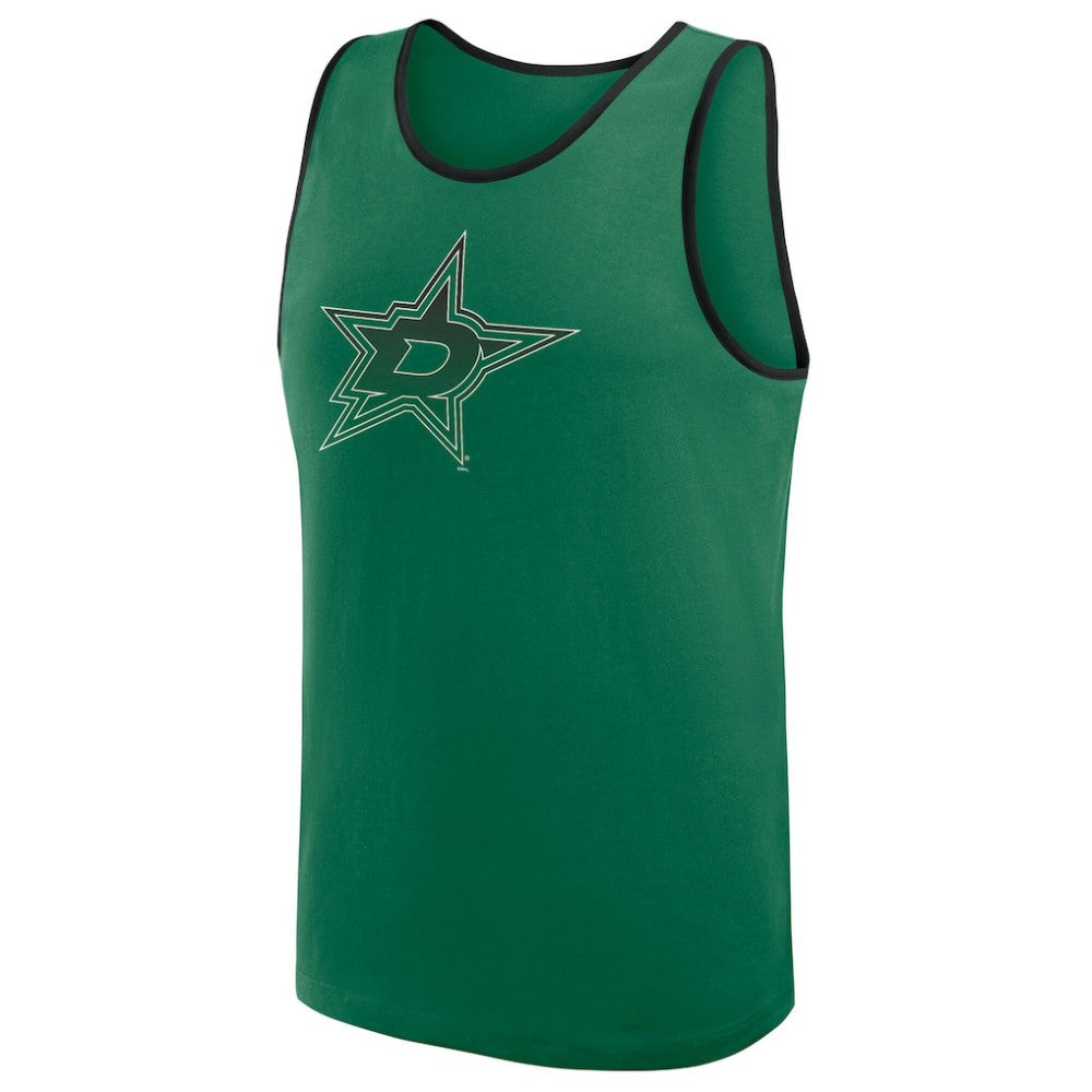 Dallas Stars Logo Athletic Unmatched Success Tank Top - Kelly Green Tank Top