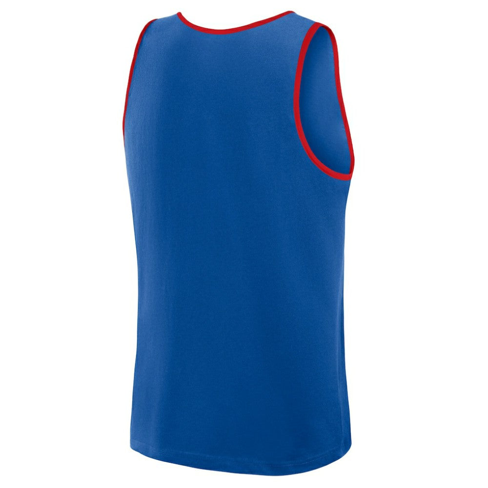 New York Rangers Logo Athletic Unmatched Success Tank Top - Blue Tank Top