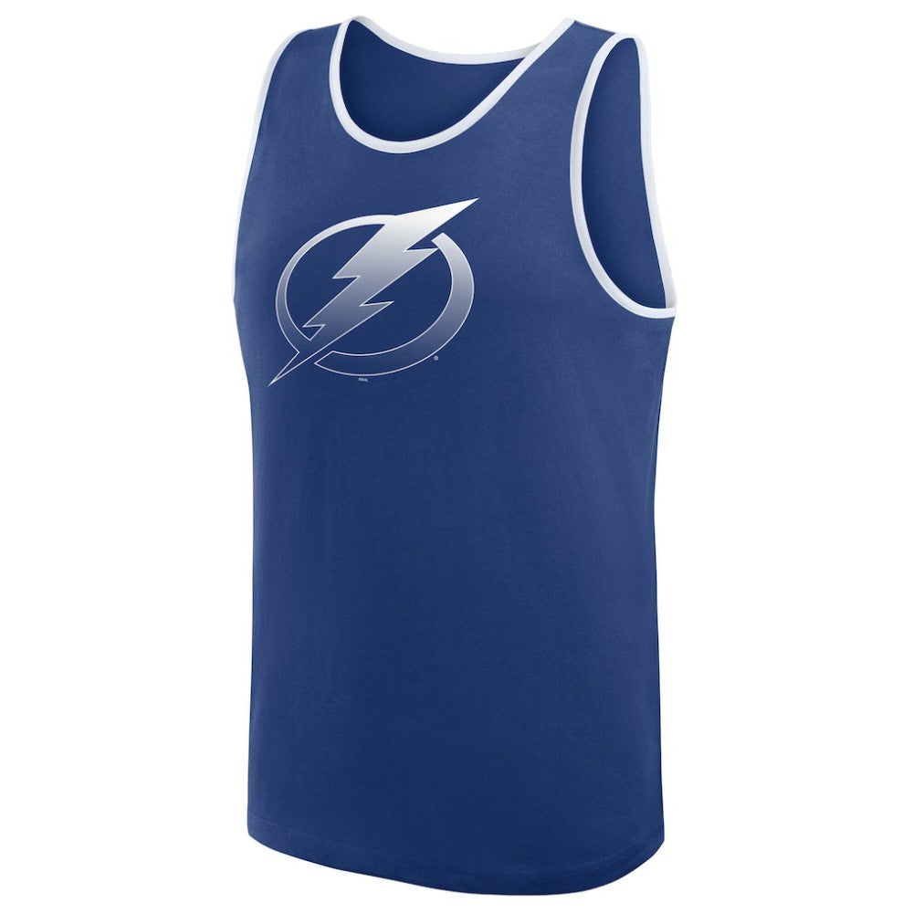 Tampa Bay Lightning Logo Athletic Unmatched Success Tank Top - Blue Tank Top