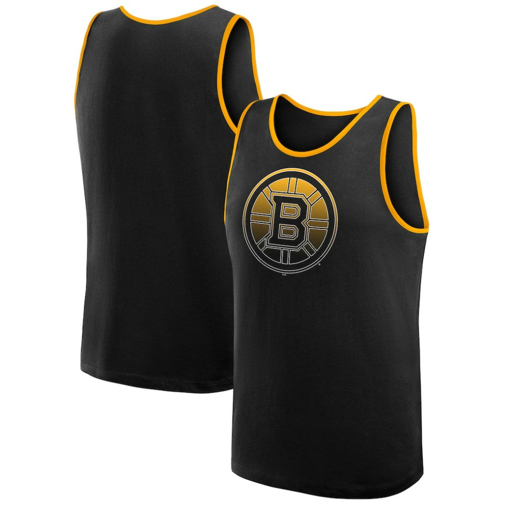 Boston Bruins Logo Athletic Unmatched Success Tank Top - Black Tank Top