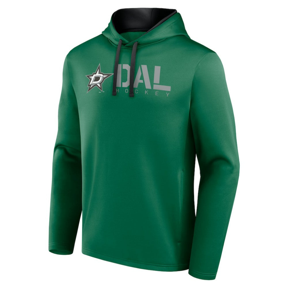 Dallas Stars Logo Athletic Head Start Pullover Hoodie - Kelly Green Hoodies