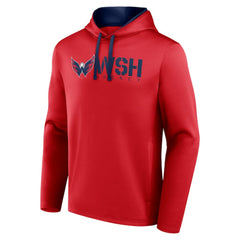 Washington Capitals Logo Athletic Head Start Pullover Hoodie - Red Hoodies