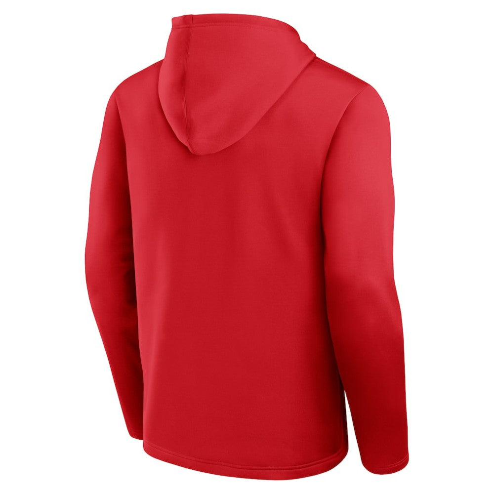 Washington Capitals Logo Athletic Head Start Pullover Hoodie - Red Hoodies