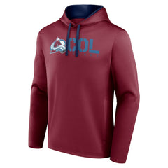 Colorado Avalanche Logo Athletic Head Start Pullover Hoodie - Burgundy Hoodies