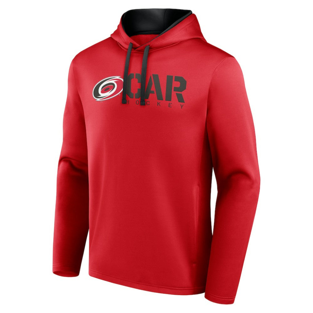 Carolina Hurricanes Logo Athletic Head Start Pullover Hoodie - Red Hoodies