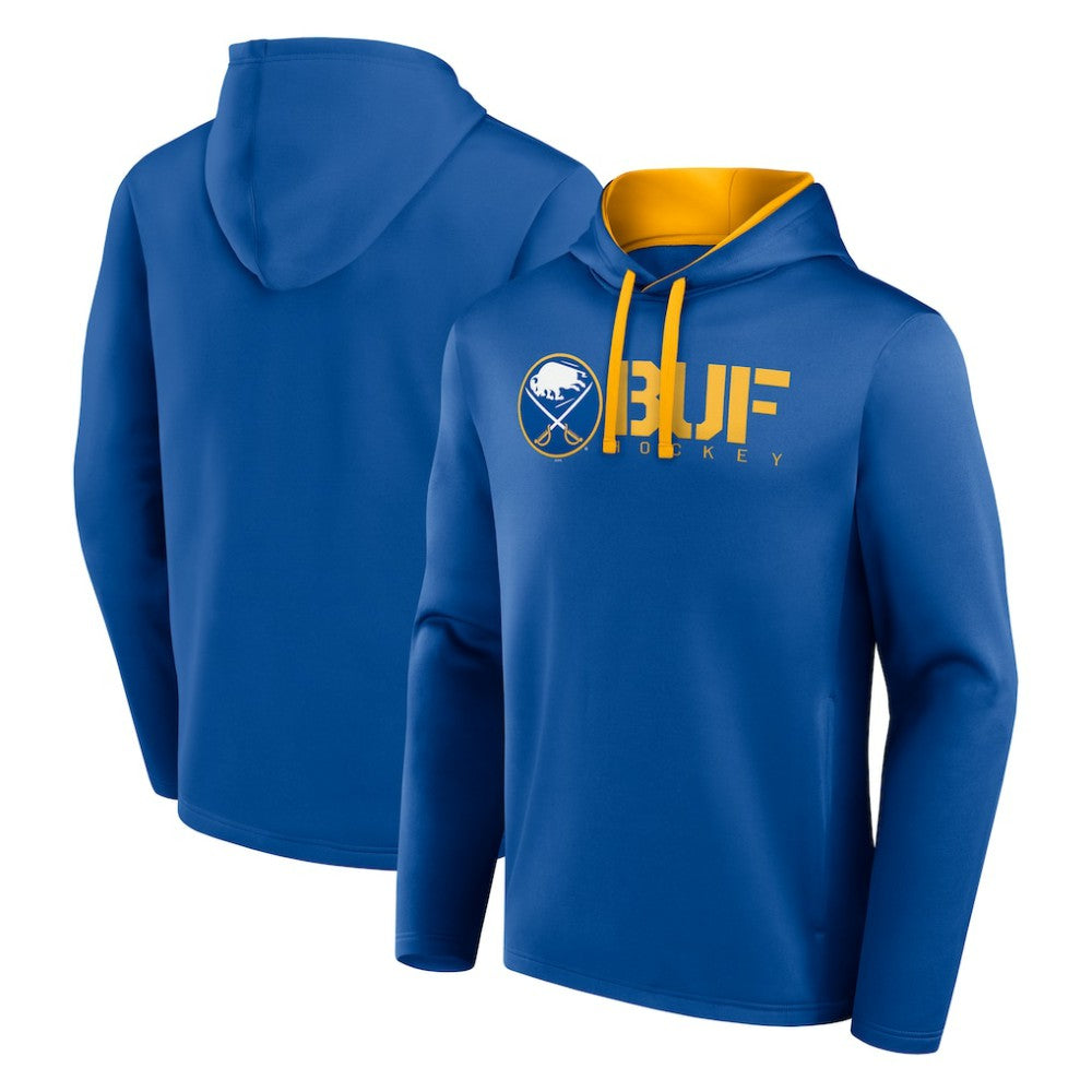 Buffalo Sabres Logo Athletic Head Start Pullover Hoodie - Royal Hoodies