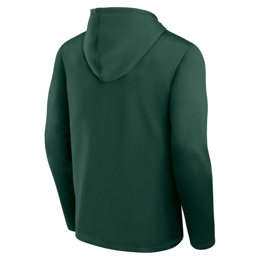 Minnesota Wild Logo Athletic Head Start Pullover Hoodie - Green Hoodies
