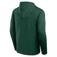 Minnesota Wild Logo Athletic Head Start Pullover Hoodie - Green Hoodies