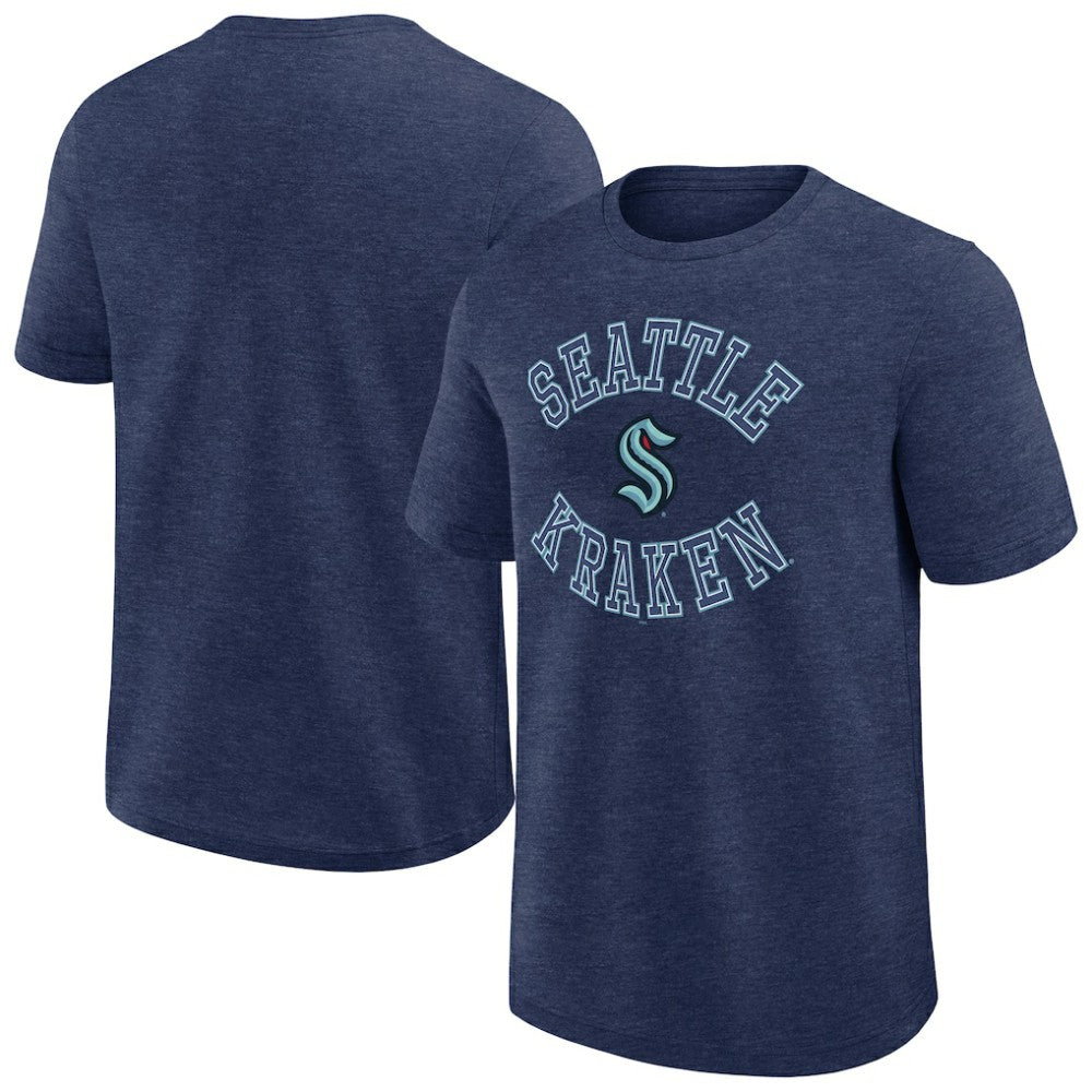 Seattle Kraken Logo Athletic Success T-Shirt - Heather Navy T-shirts