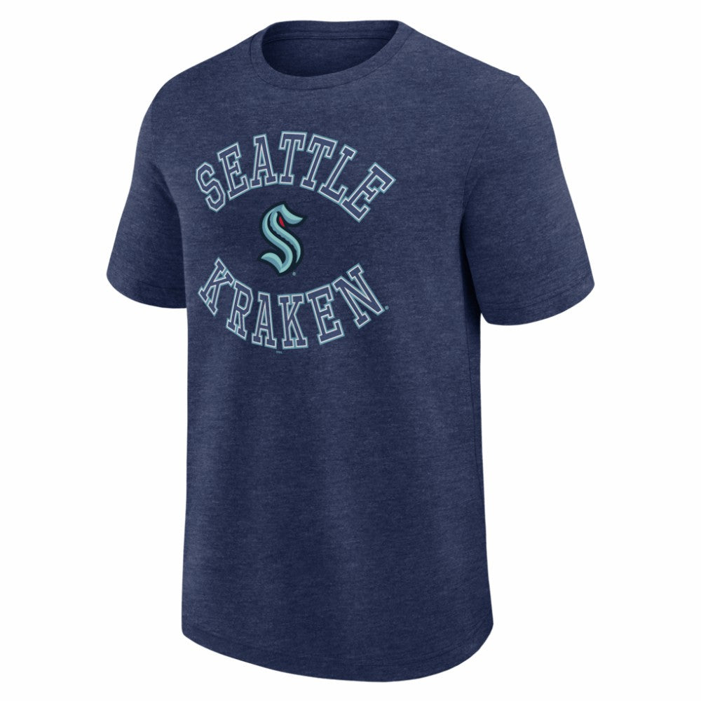 Seattle Kraken Logo Athletic Success T-Shirt - Heather Navy T-shirts