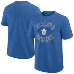 Toronto Maple Leafs Logo Athletic Success T-Shirt - Heather Blue T-shirts