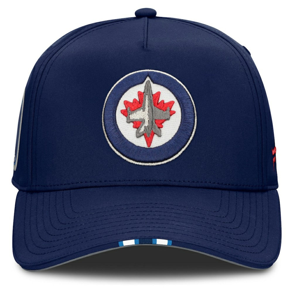 Winnipeg Jets Fanatics 2025 NHL Draft Authentic Pro On-Stage Podium A-Frame Adjustable Hat - Navy Hats