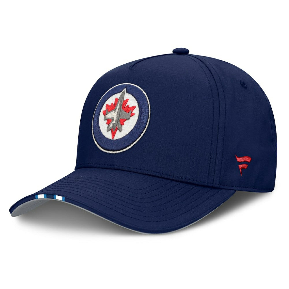 Winnipeg Jets Fanatics 2025 NHL Draft Authentic Pro On-Stage Podium A-Frame Adjustable Hat - Navy Hats