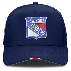 New York Rangers Fanatics 2025 NHL Draft Authentic Pro On-Stage Podium A-Frame Adjustable Hat - Navy Hats
