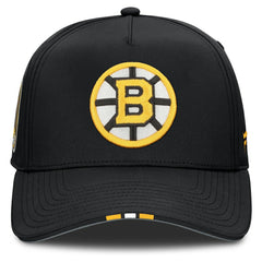 Boston Bruins Fanatics 2025 NHL Draft Authentic Pro On-Stage Podium A-Frame Adjustable Hat - Black Hats