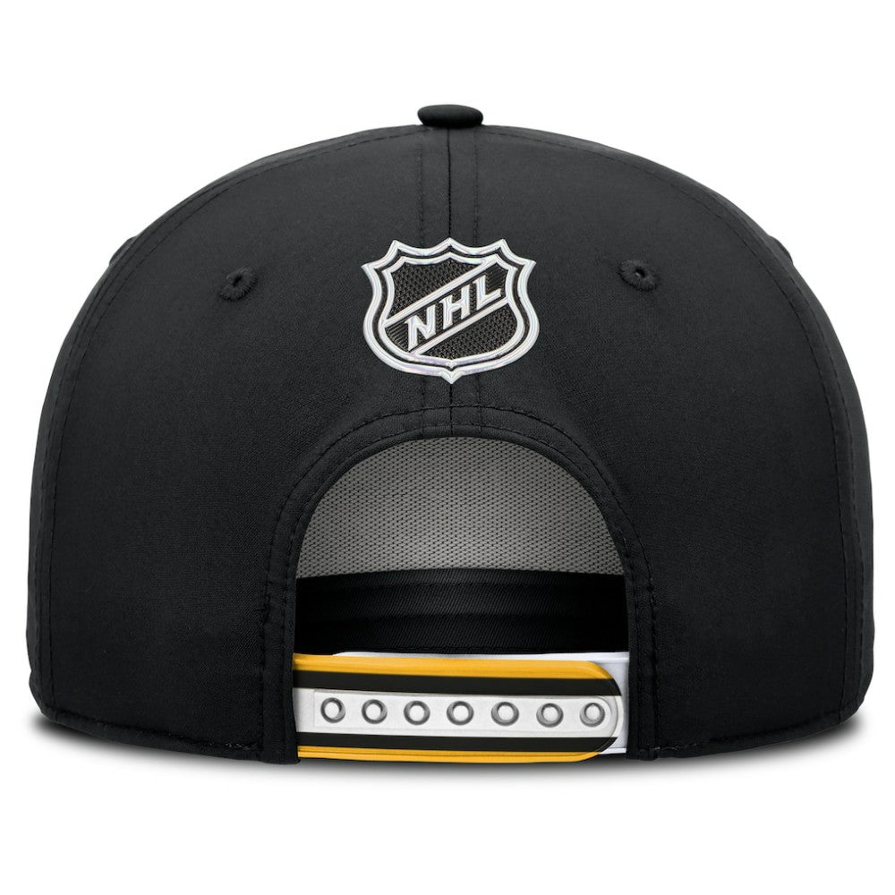 Boston Bruins Fanatics 2025 NHL Draft Authentic Pro On-Stage Podium A-Frame Adjustable Hat - Black Hats