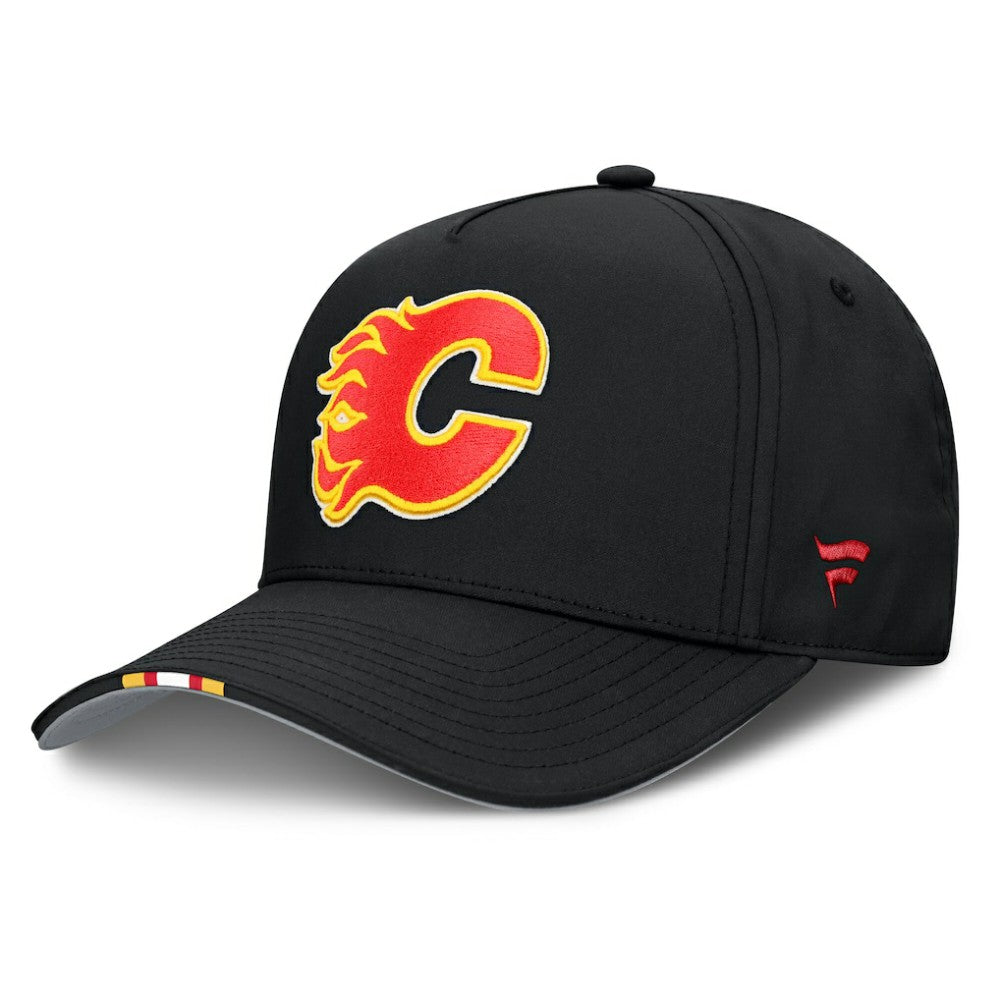 Calgary Flames Fanatics 2025 NHL Draft Authentic Pro On-Stage Podium A-Frame Adjustable Hat - Black Hats