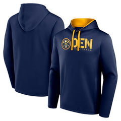 Denver Nuggets Logo Athletic Head Start Pullover Hoodie sale - Navy sale