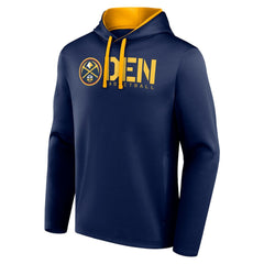 Denver Nuggets Logo Athletic Head Start Pullover Hoodie sale - Navy sale