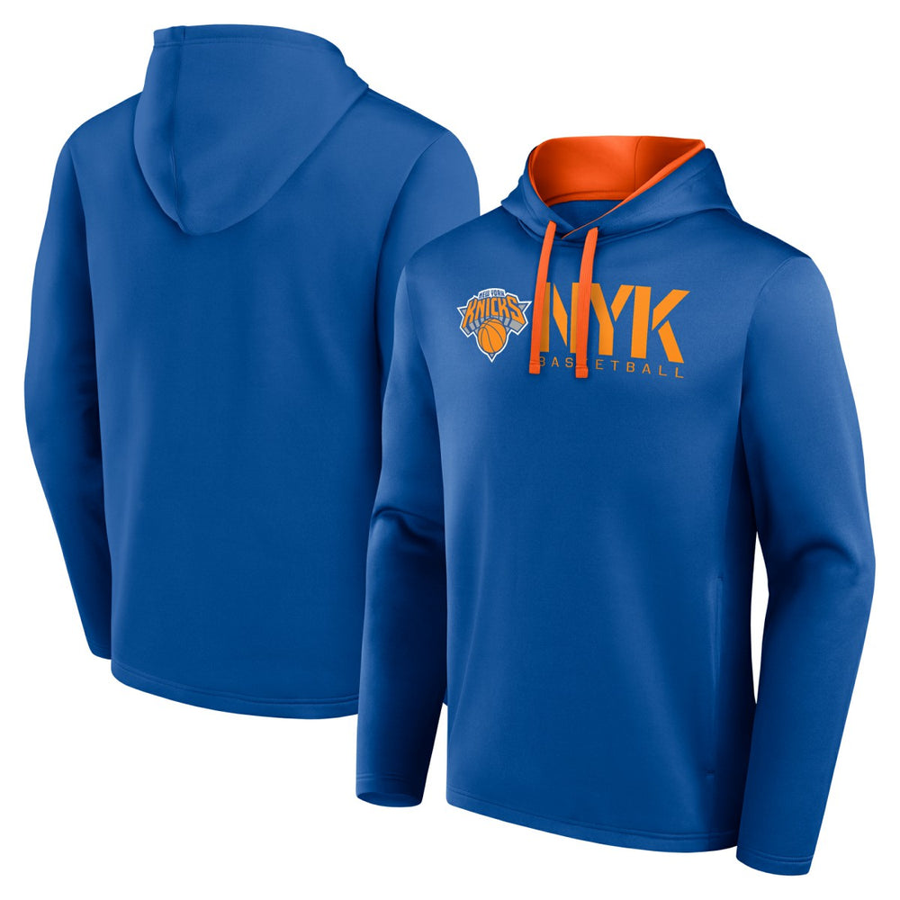New York Knicks Logo Athletic Head Start Pullover Hoodie - Blue online