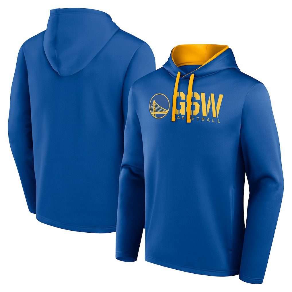 Golden State Warriors Logo Athletic Head Start Pullover Hoodie sale - Royal for sale
