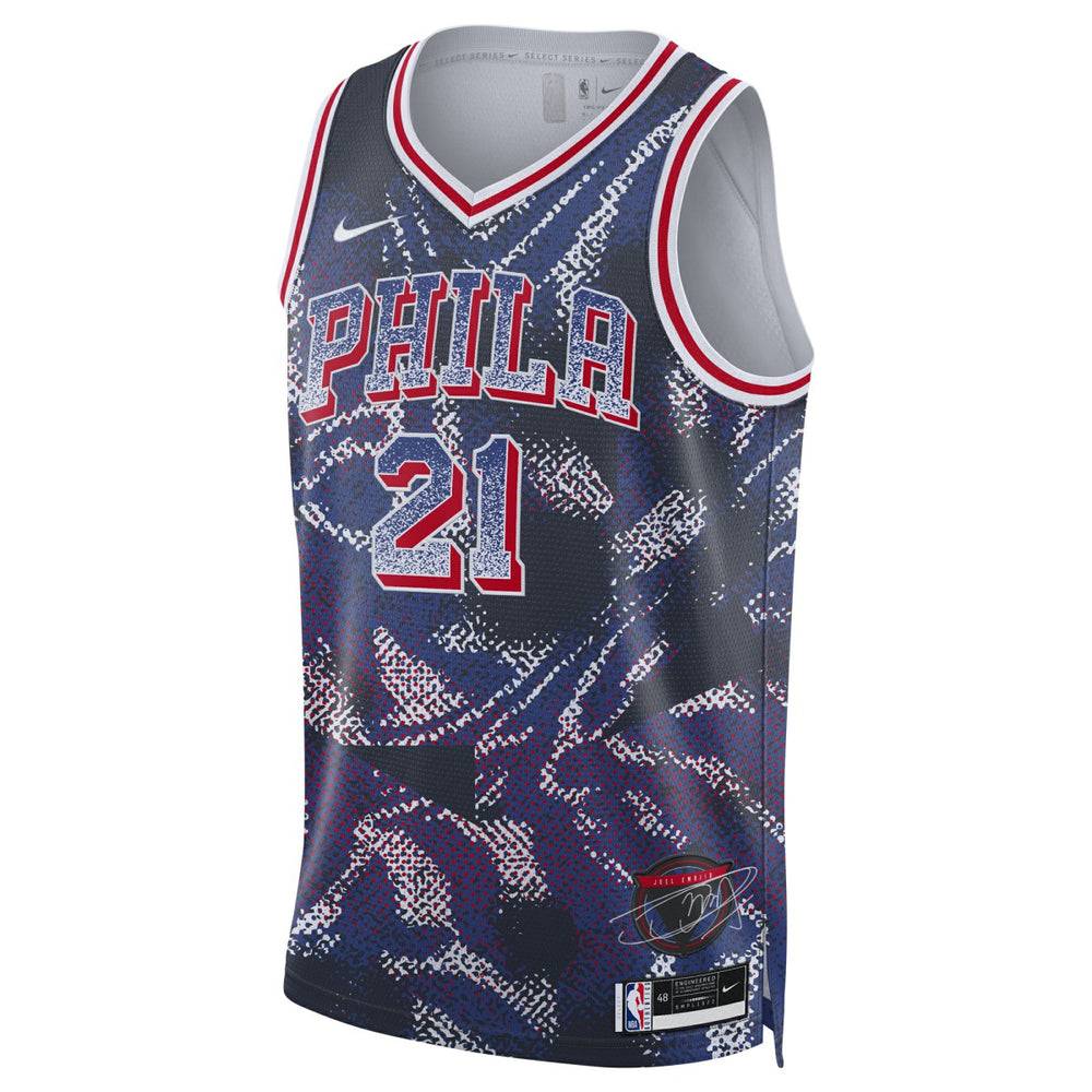 Joel Embiid Philadelphia 76ers Unisex 2025 Select Series Swingman Player Jersey - Navy discount