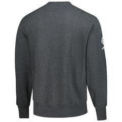 Frank Thomas Chicago White Sox Legends Collection Vintage Logo Name & Number Fleece Pullover Sweatshirt Heather Charcoal