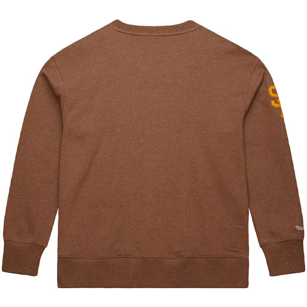 Tony Gwynn San Diego Padres Legends Collection Vintage Logo Name & Number Fleece Pullover Sweatshirt Brown