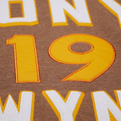 Tony Gwynn San Diego Padres Legends Collection Vintage Logo Name & Number Fleece Pullover Sweatshirt Brown