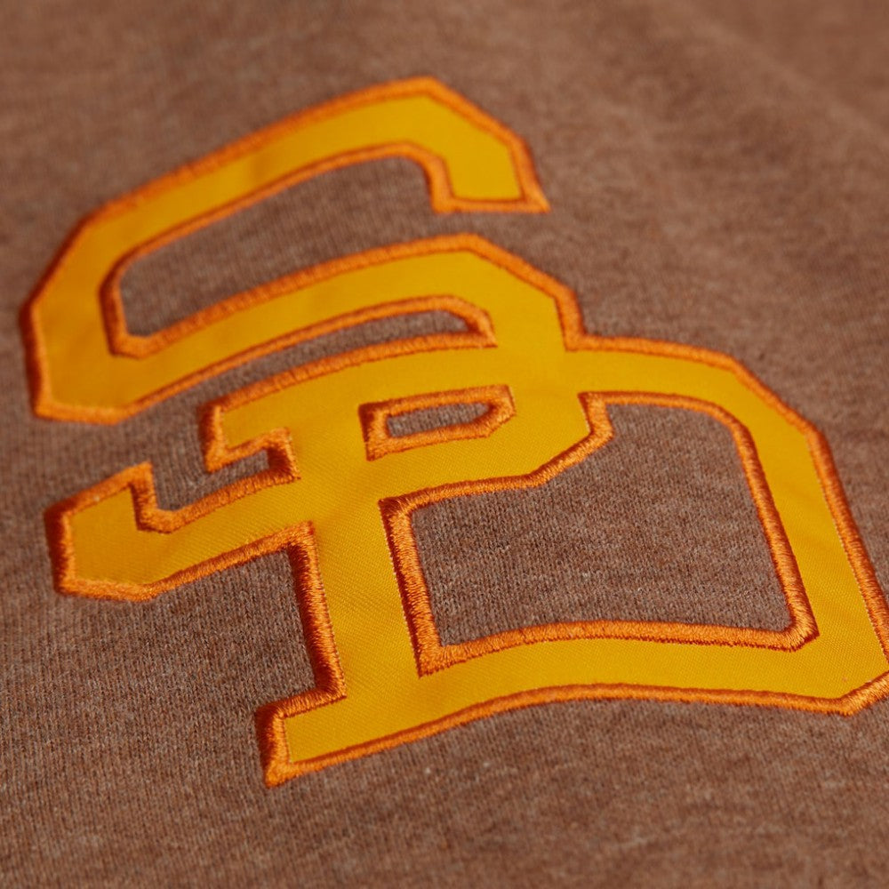 Tony Gwynn San Diego Padres Legends Collection Vintage Logo Name & Number Fleece Pullover Sweatshirt Brown