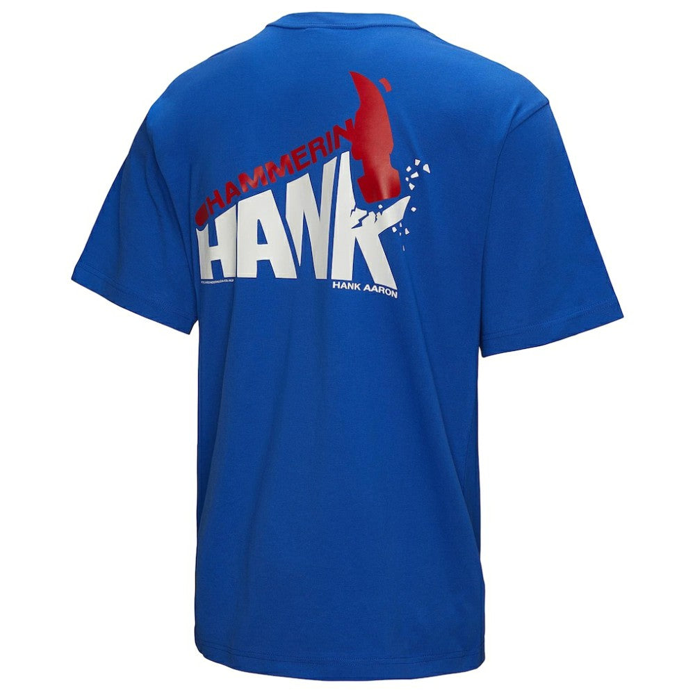 Hank Aaron Atlanta Braves Legends Collection Vintage Logo T-Shirt Royal
