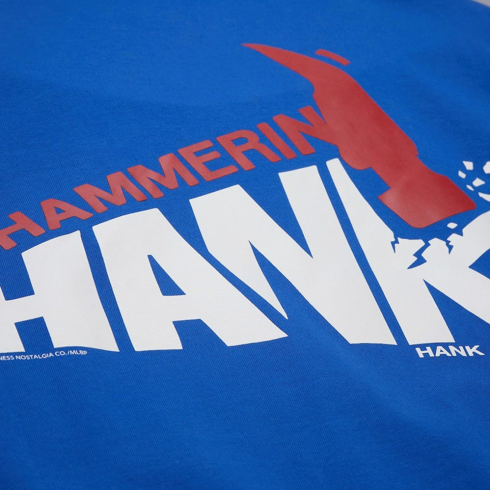 Hank Aaron Atlanta Braves Legends Collection Vintage Logo T-Shirt Royal
