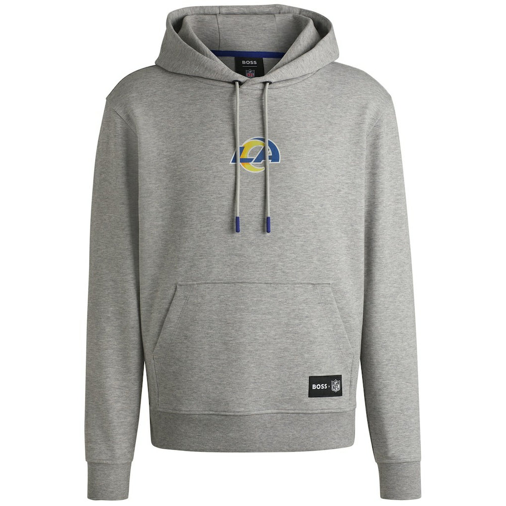 Los Angeles Rams Hugo Boss Unisex Woodson Tri-Blend Hoodie - Heather Gray on sale